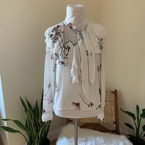 Aritzia Floral Little Moon Blouse